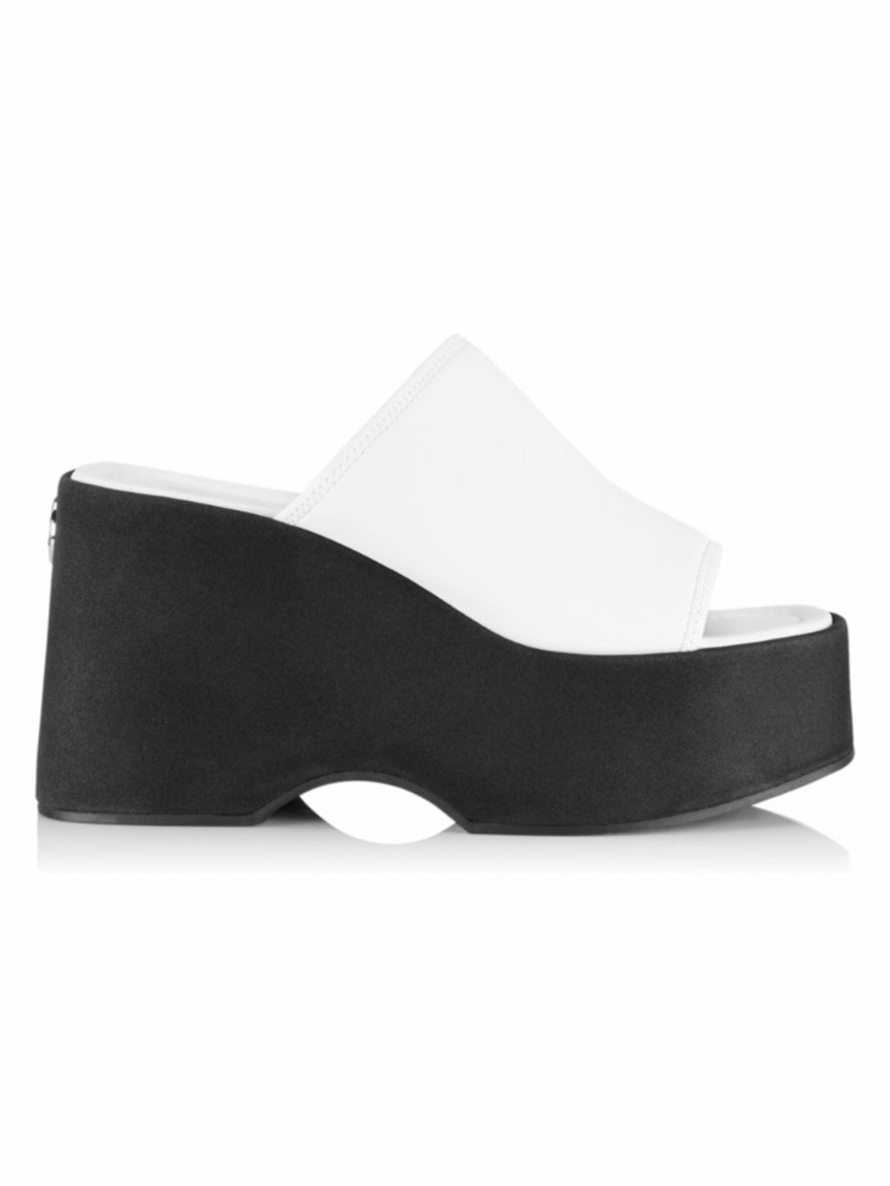 Michael Kors Dabney Leather Platform Wedge Slides Women's Size 8